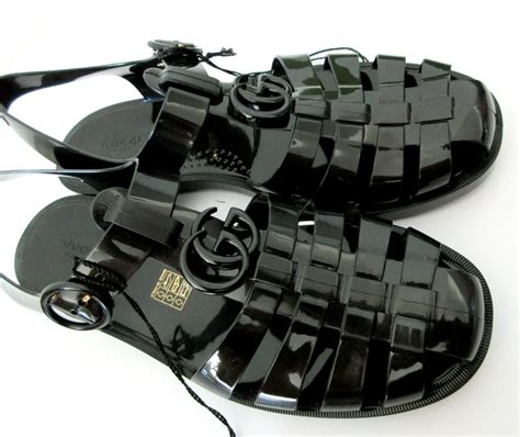 gucci jelly shoes sale|gucci unisex sandals.